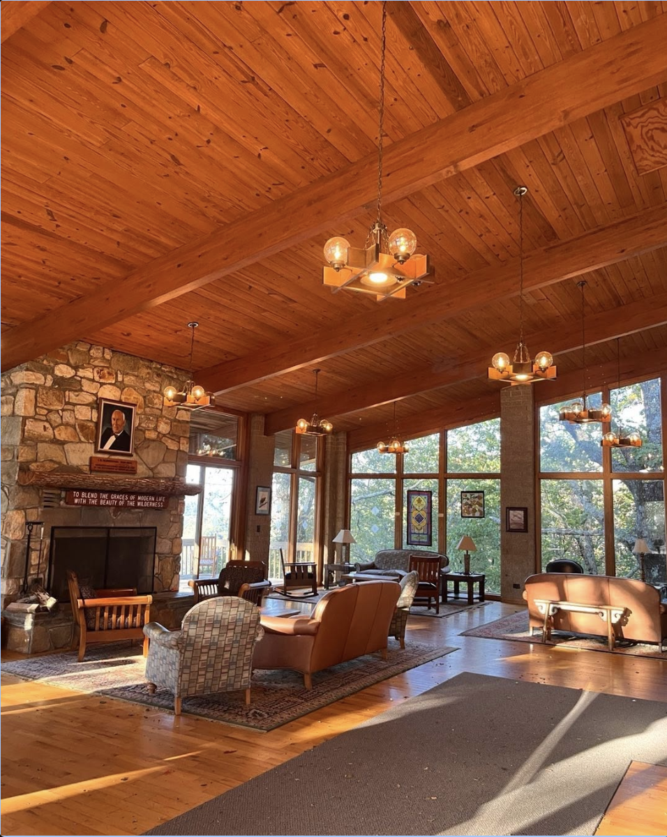 Inside the lodge