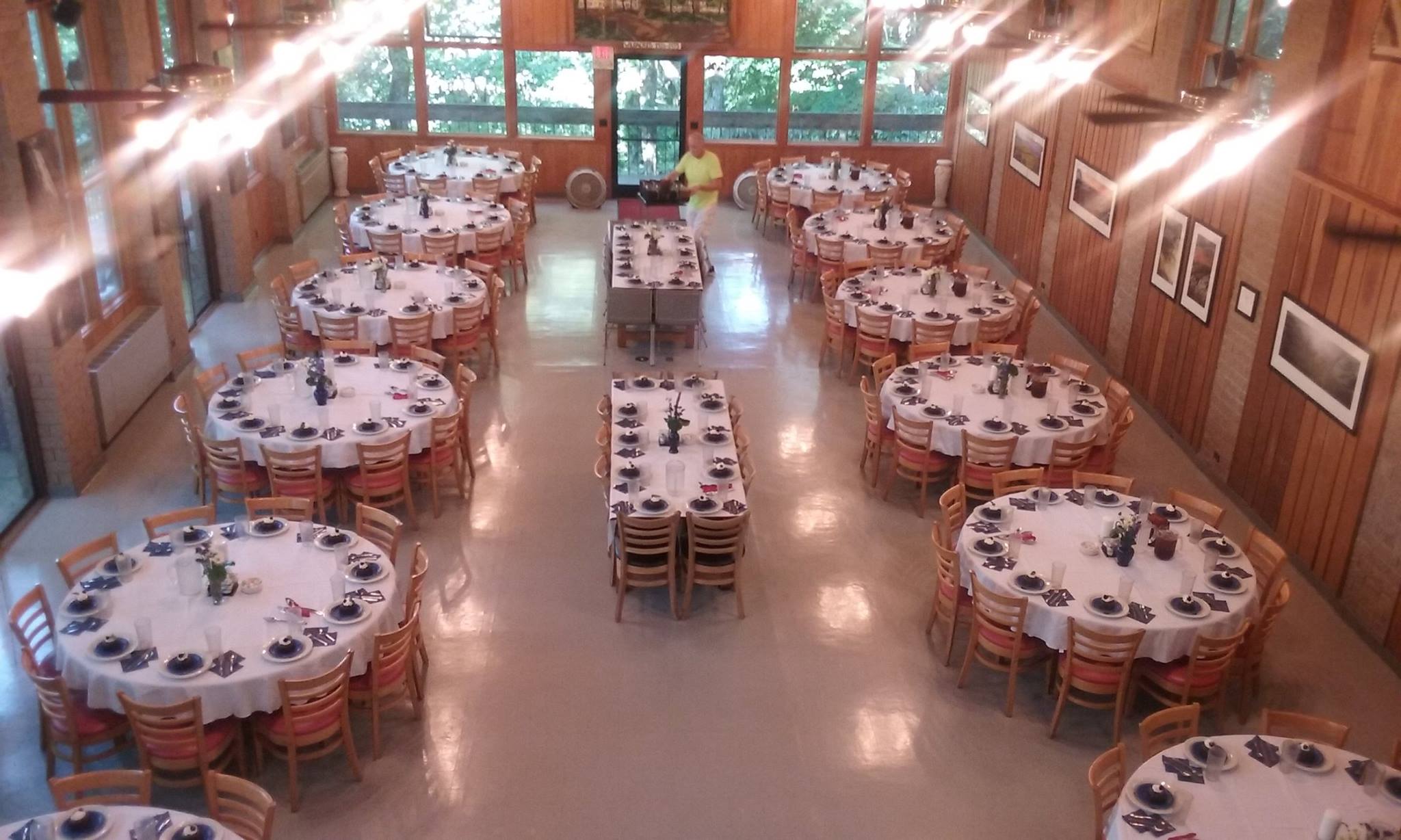 Family-style dining hall